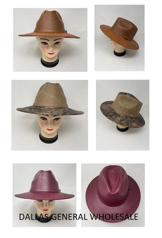 Adult Leather Hats -(Sold By 3 PCS =$94.99)