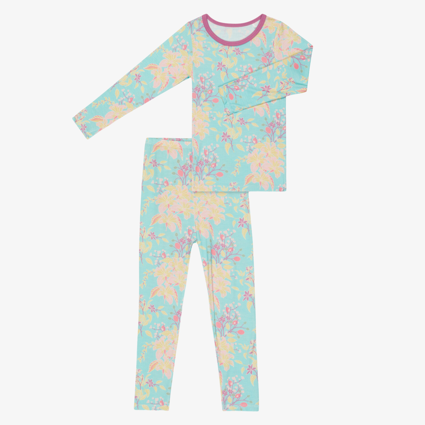 Summer Florals Aqua Pajama