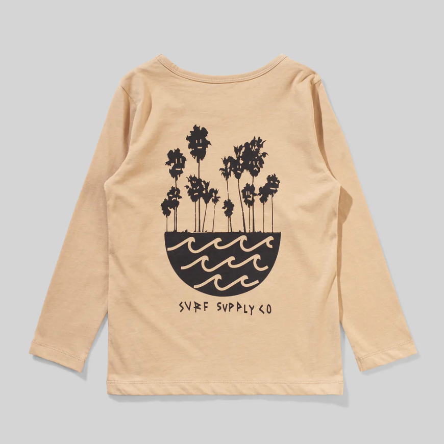 surfbowl long sleeve tee in sand