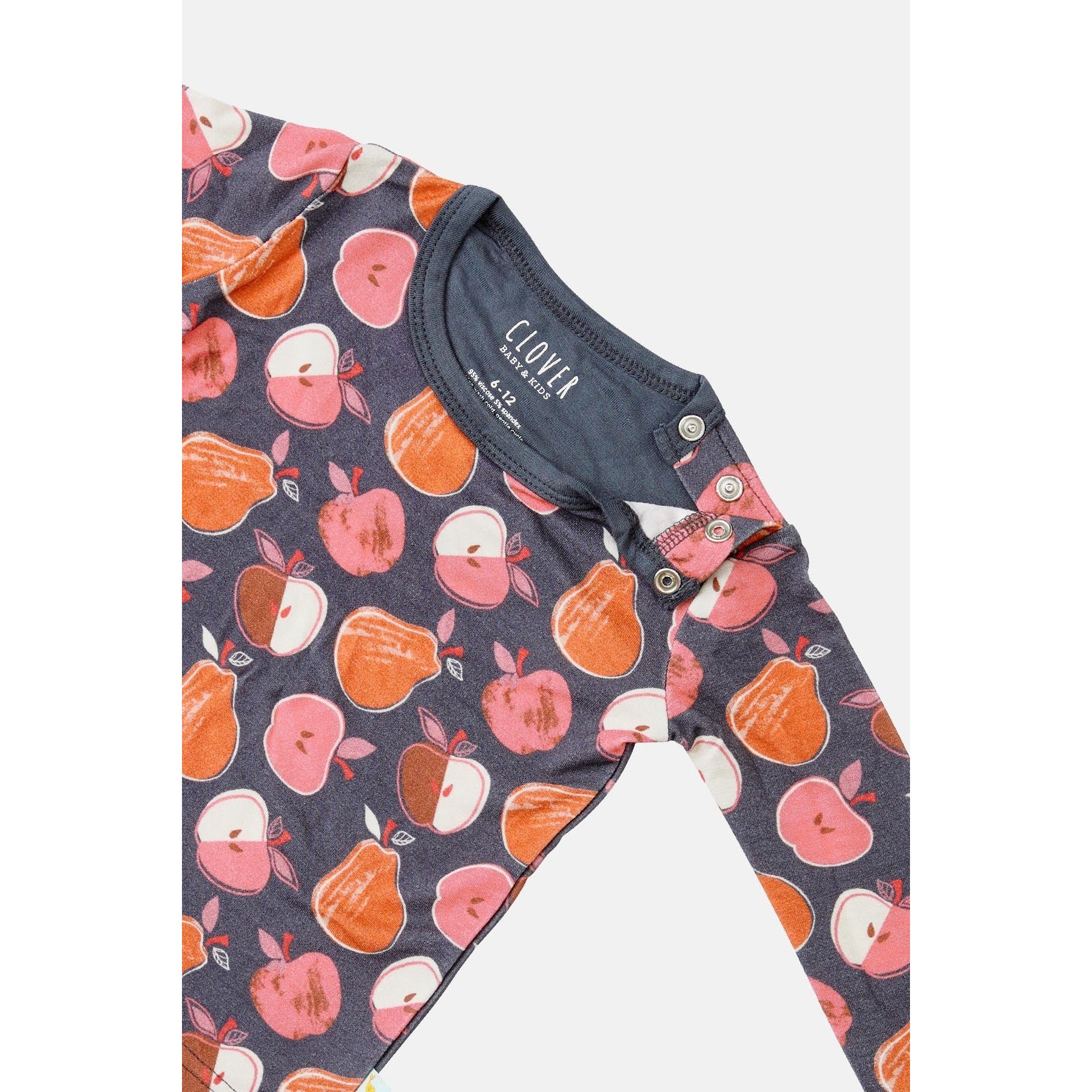 Long Sleeve Pajama Set - Apples