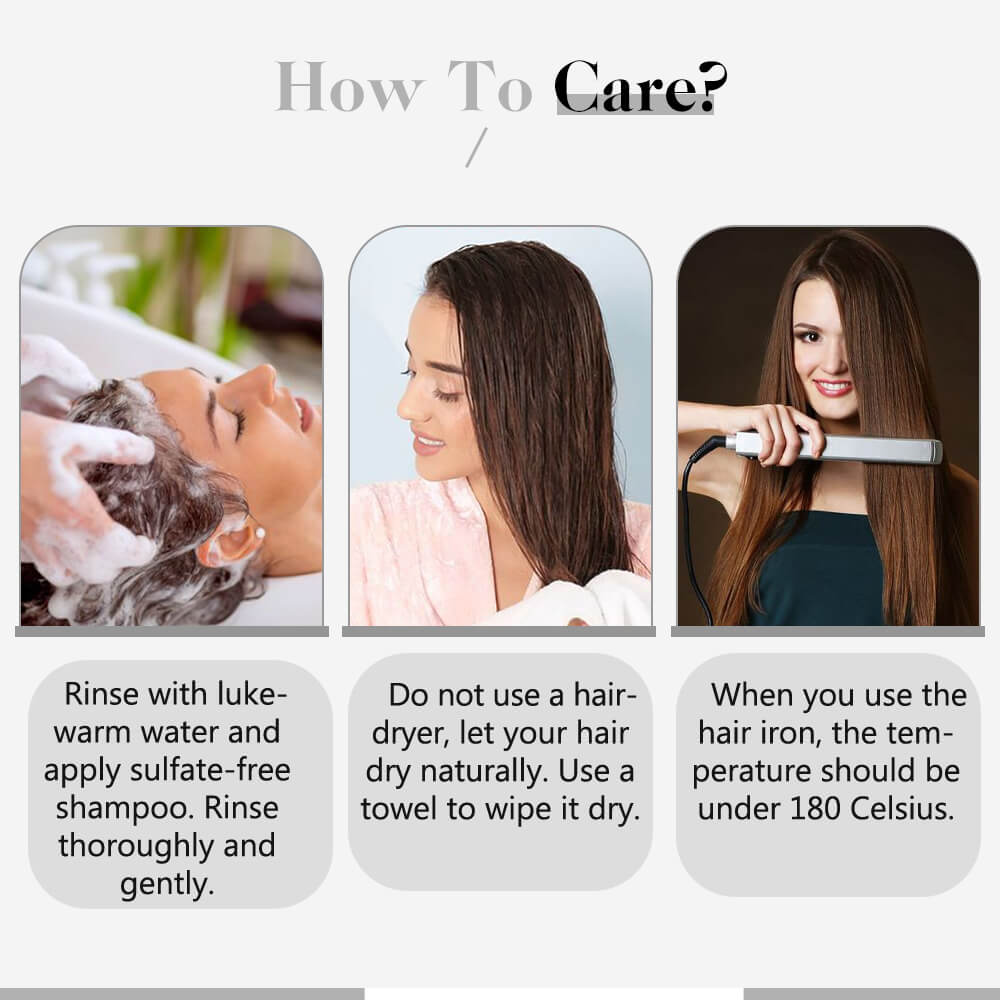 Human Hair Weft Bundles Remy Hair Extensions Dark Brown #4 |Easyouth