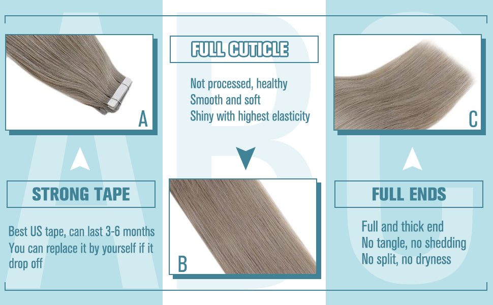 virgin tape in hair
