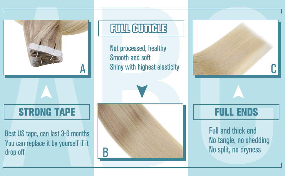 virgin tape in hair
