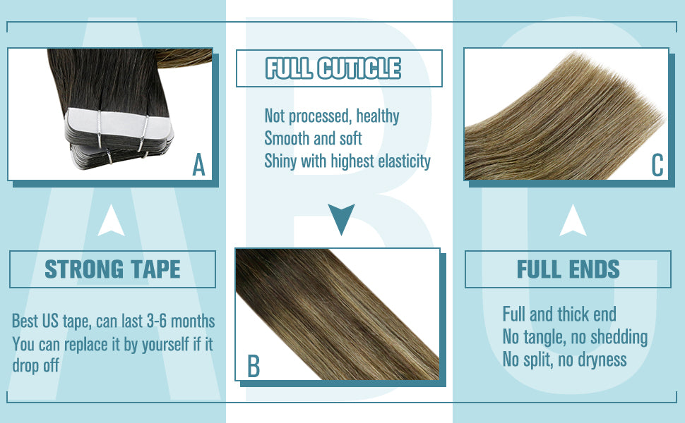 virgin tape in hair