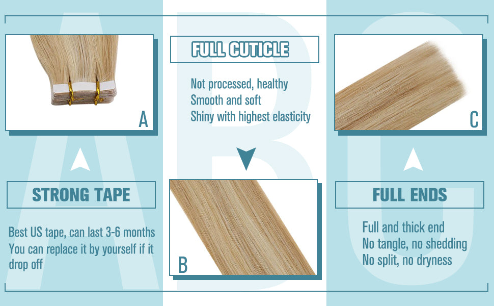 virgin tape in hair