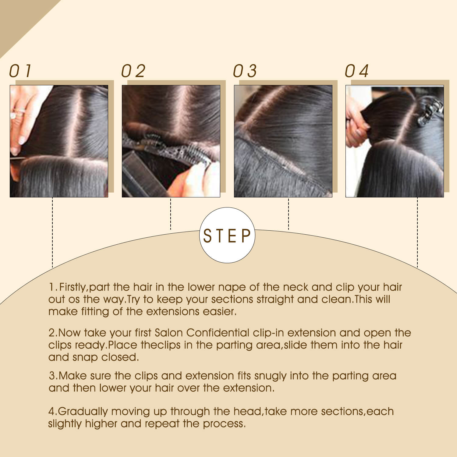 How to Apply Virgin Clip ins