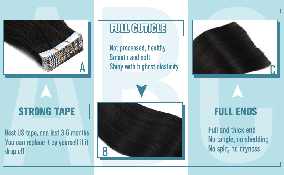 virgin tape in hair
