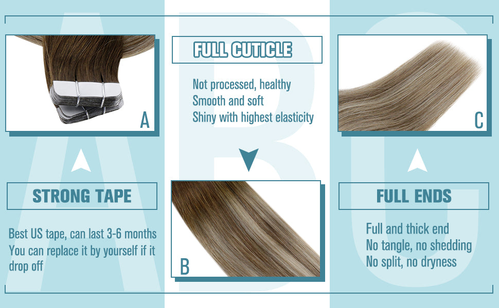 virgin tape in hair