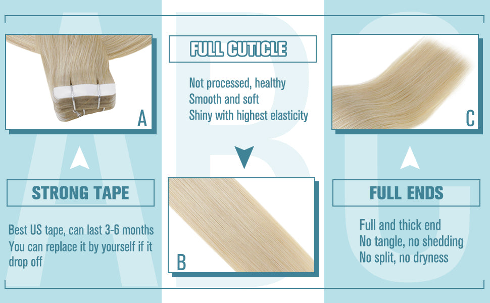 virgin tape in hair