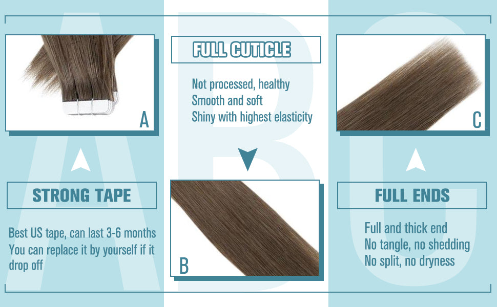 virgin tape in hair