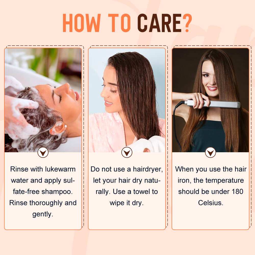 How To Care human hair extensions