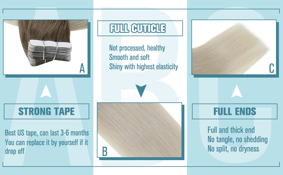 virgin tape in hair