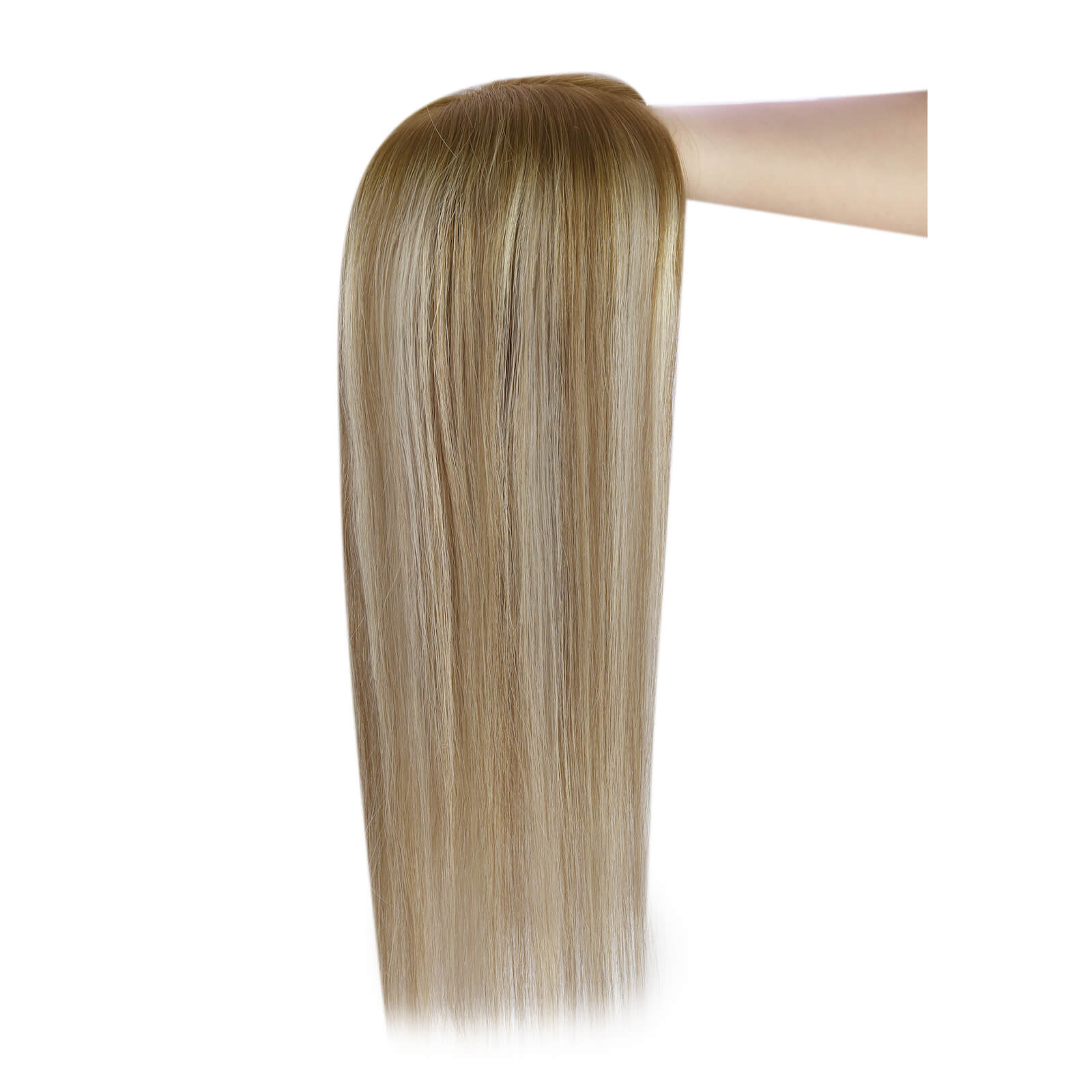 Best Hair Topper Hair Pieces Virgin Real Human Hair 6*7 inch Brown and Blonde 8C/60