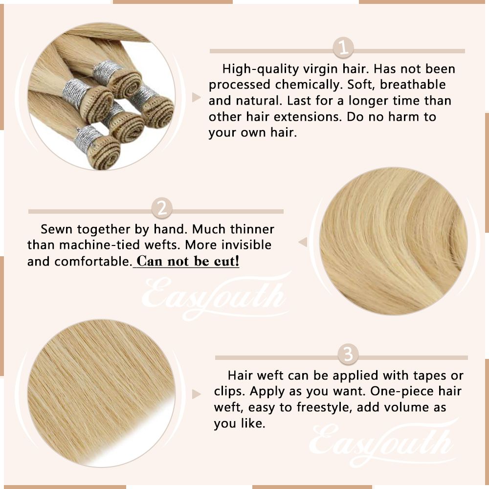 Hand Tied Weft Human Bundles