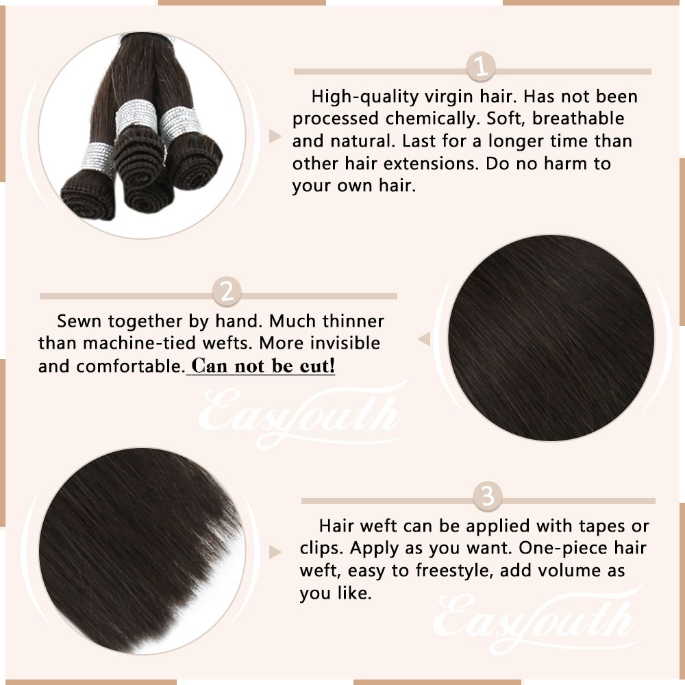 Hand Tied Weft Human Bundles