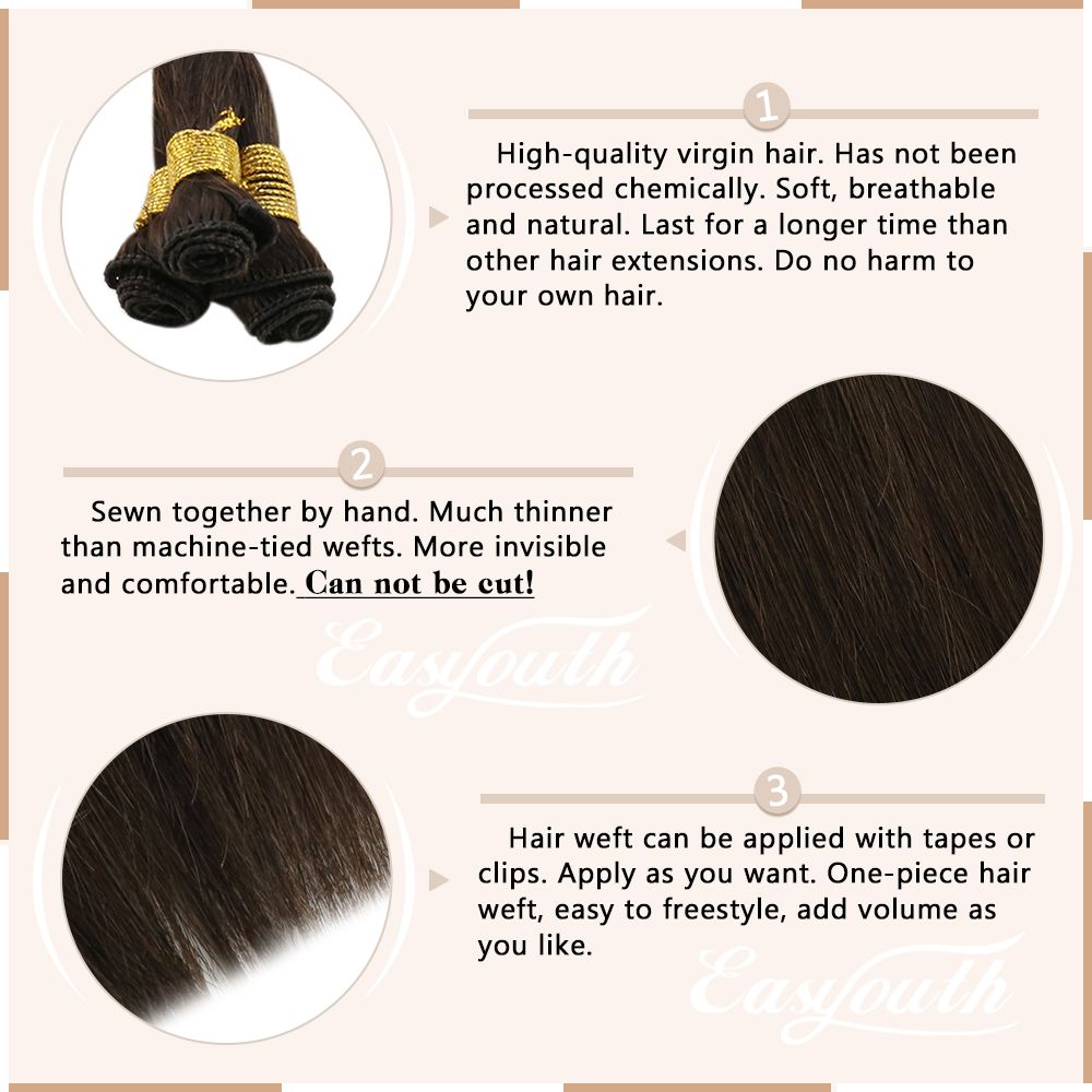 Hand Tied Weft Human Bundles