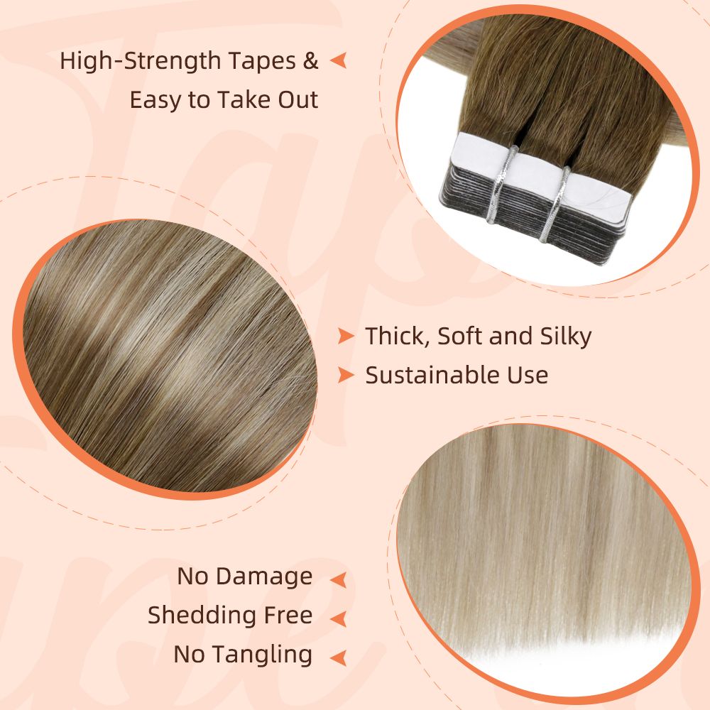 High quality Tape in Hair Extensions