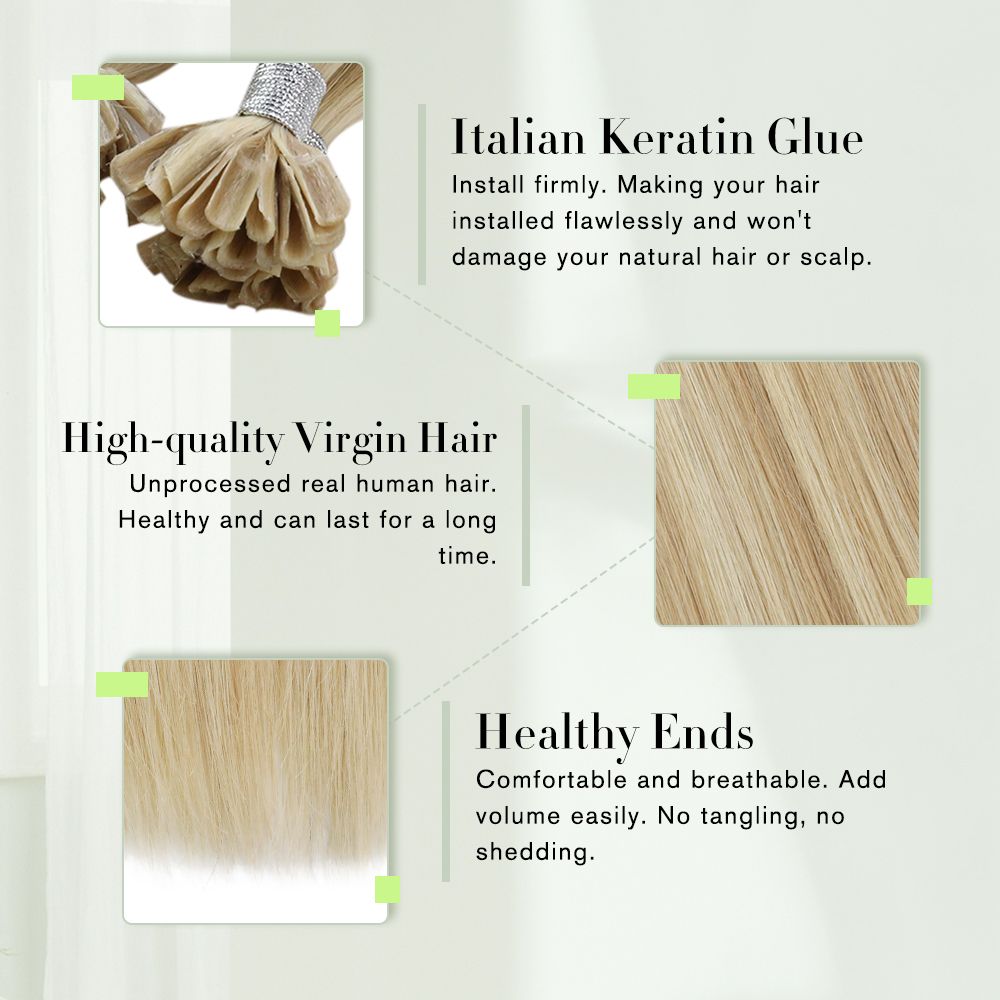 Virgin U Tip Hair Extensions