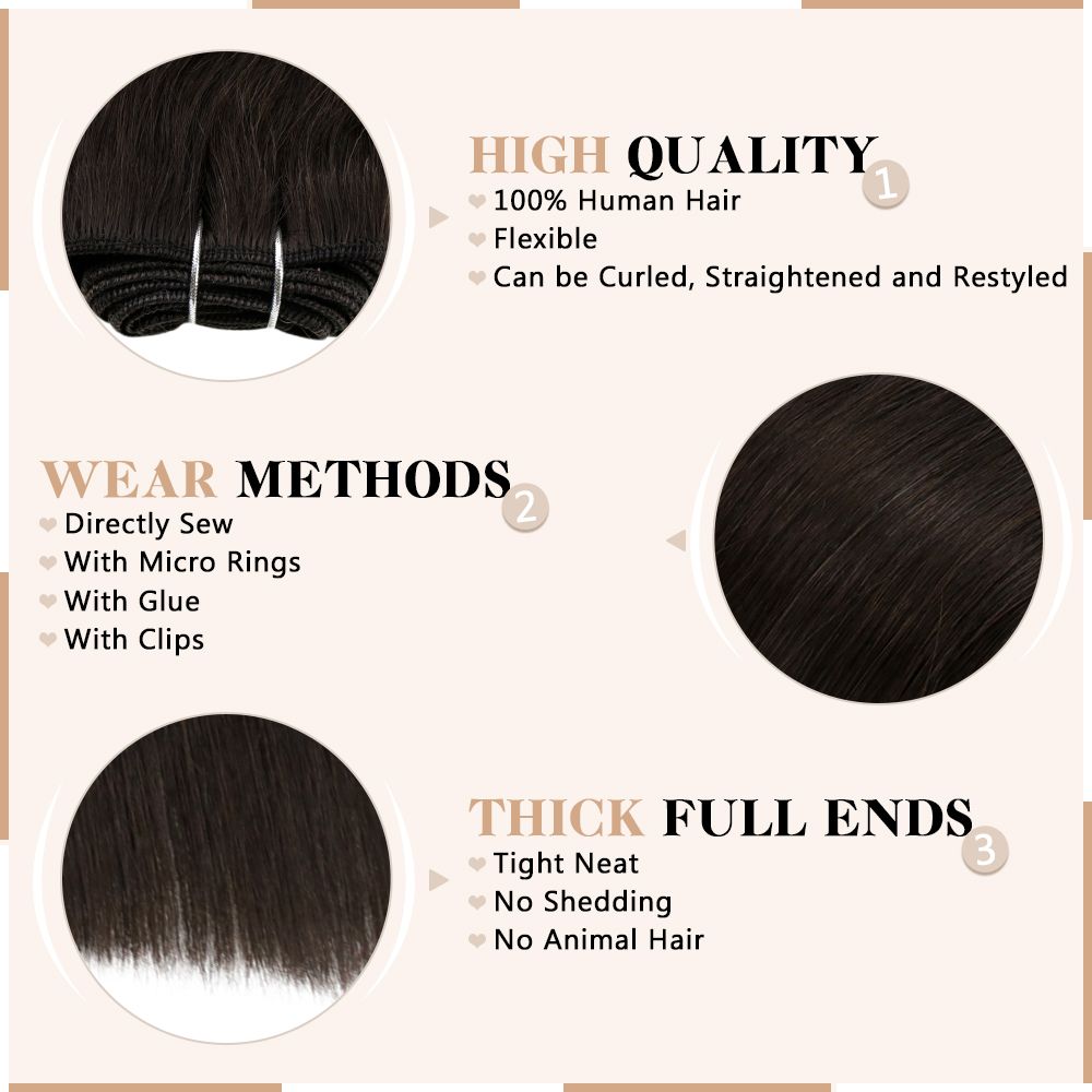 Weft Human Hair Extensions