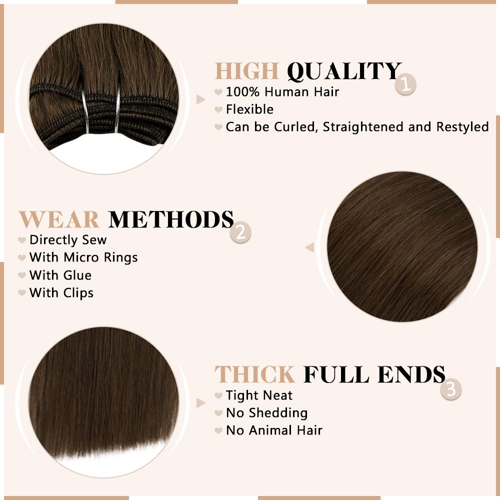 Weft Human Hair Extensions