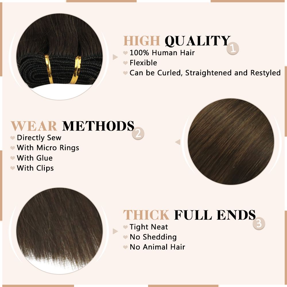 Human Hair Weft Bundles