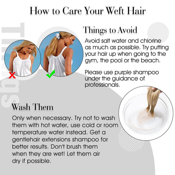 how to care your weft hair