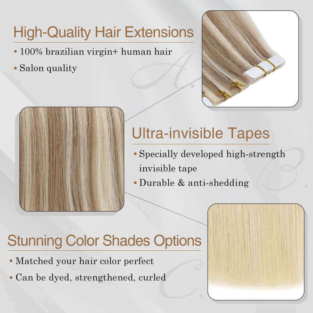 Seamless Injection Tape In Hair Extensions