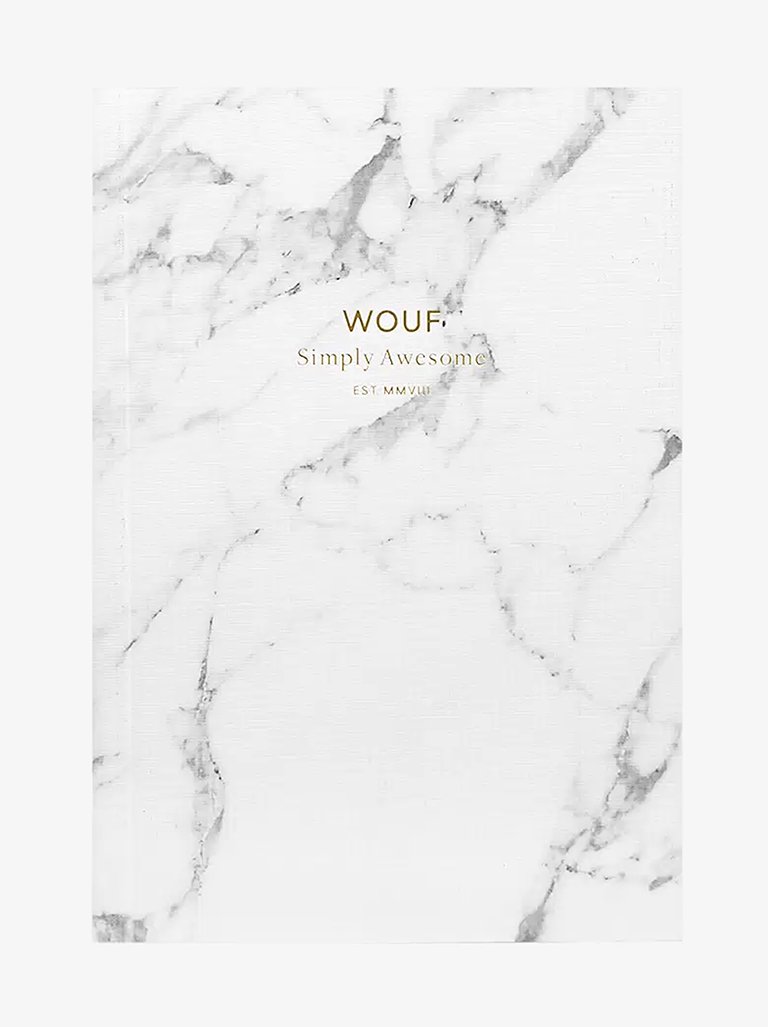 White marble a6 notebook