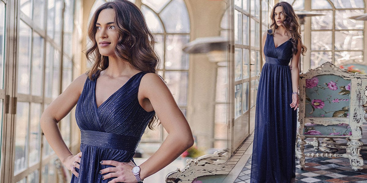 navy blue bridesmaid dress