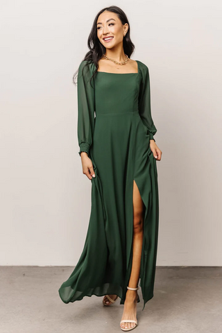 Baltic-Born Giselle Maxi Dress in Evergreen