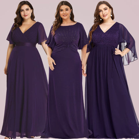 dark purple bridesmaid dresses
