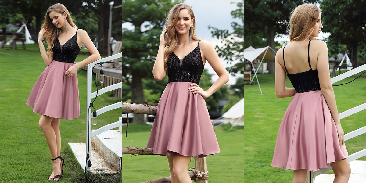 A-line Sleeveless Prom Dress with Paillette