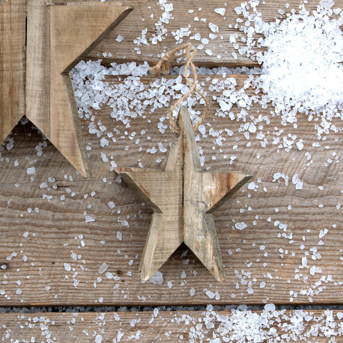 small wooden star ornament