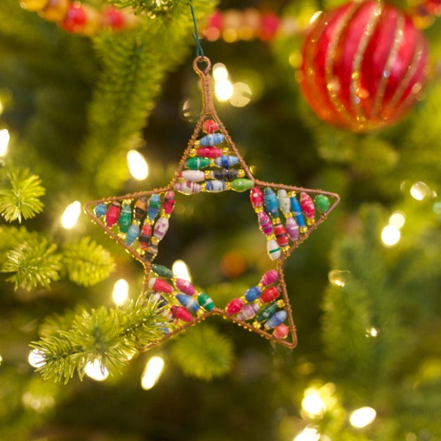 Star Paper Bead Ornament