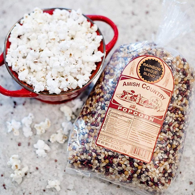 Amish Country All-Natural Popping Corn, Rainbow Blend