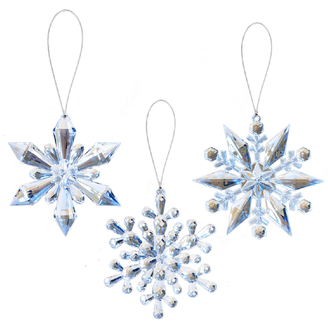 Crystal Expressions Glo-Flake Ornament, Assorted