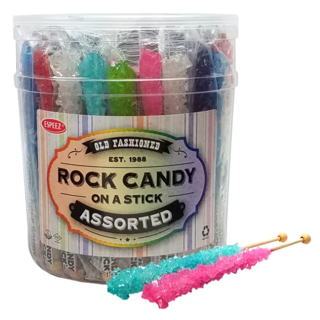 Old Fashioned Rock Candy on a Stick, Assorted Flavors