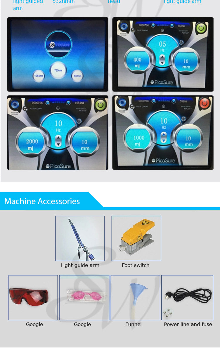 Picosure laser tattoo removal machine