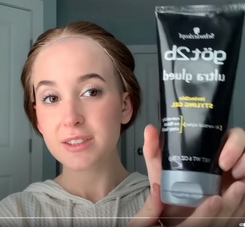 how to put on wig with gel