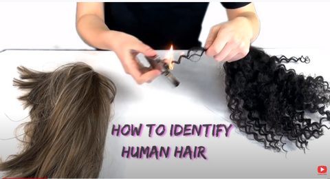 human hair burn test
