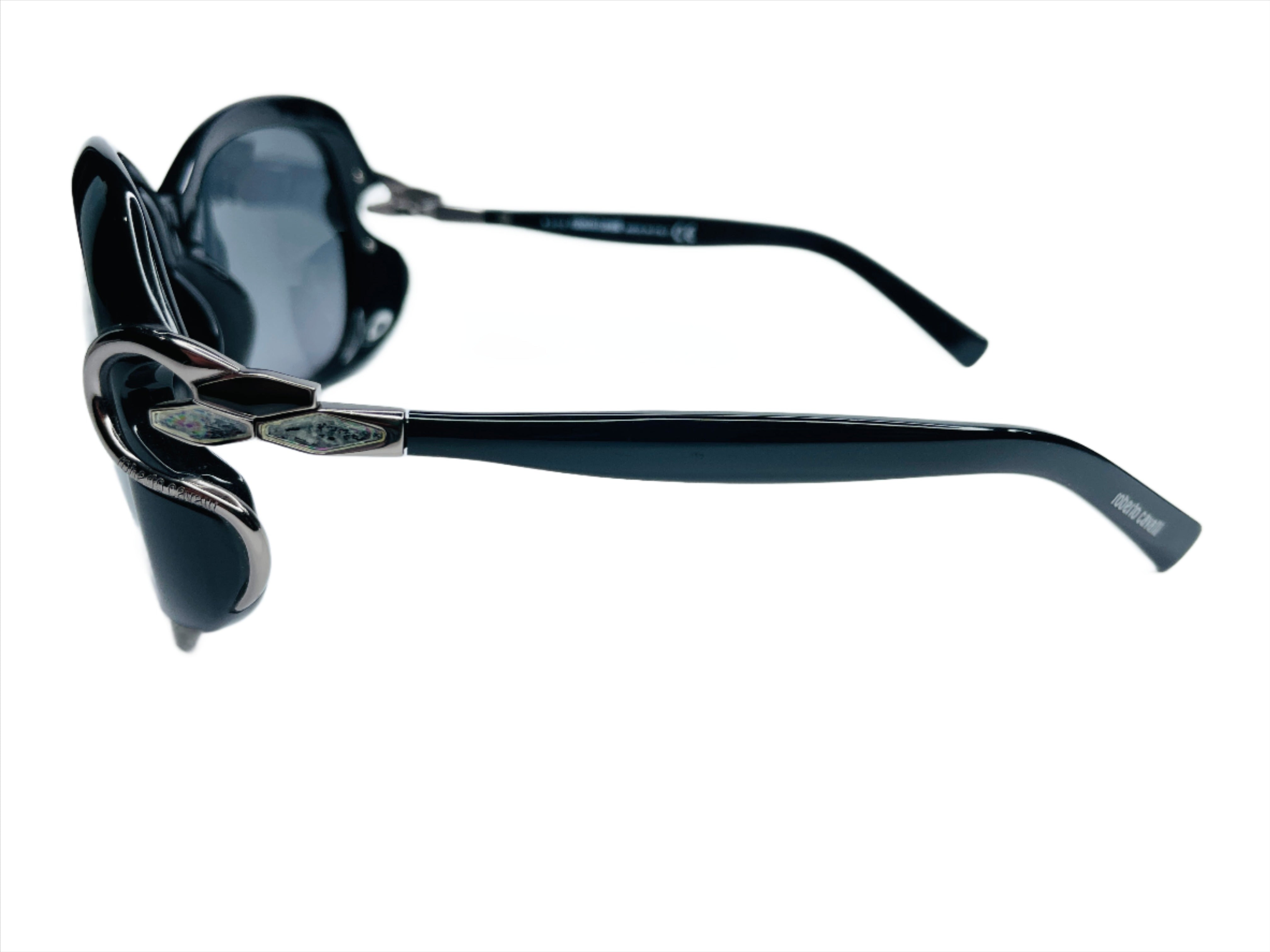 Roberto Cavalli RC587S 01B Melissa Black Sunglasses