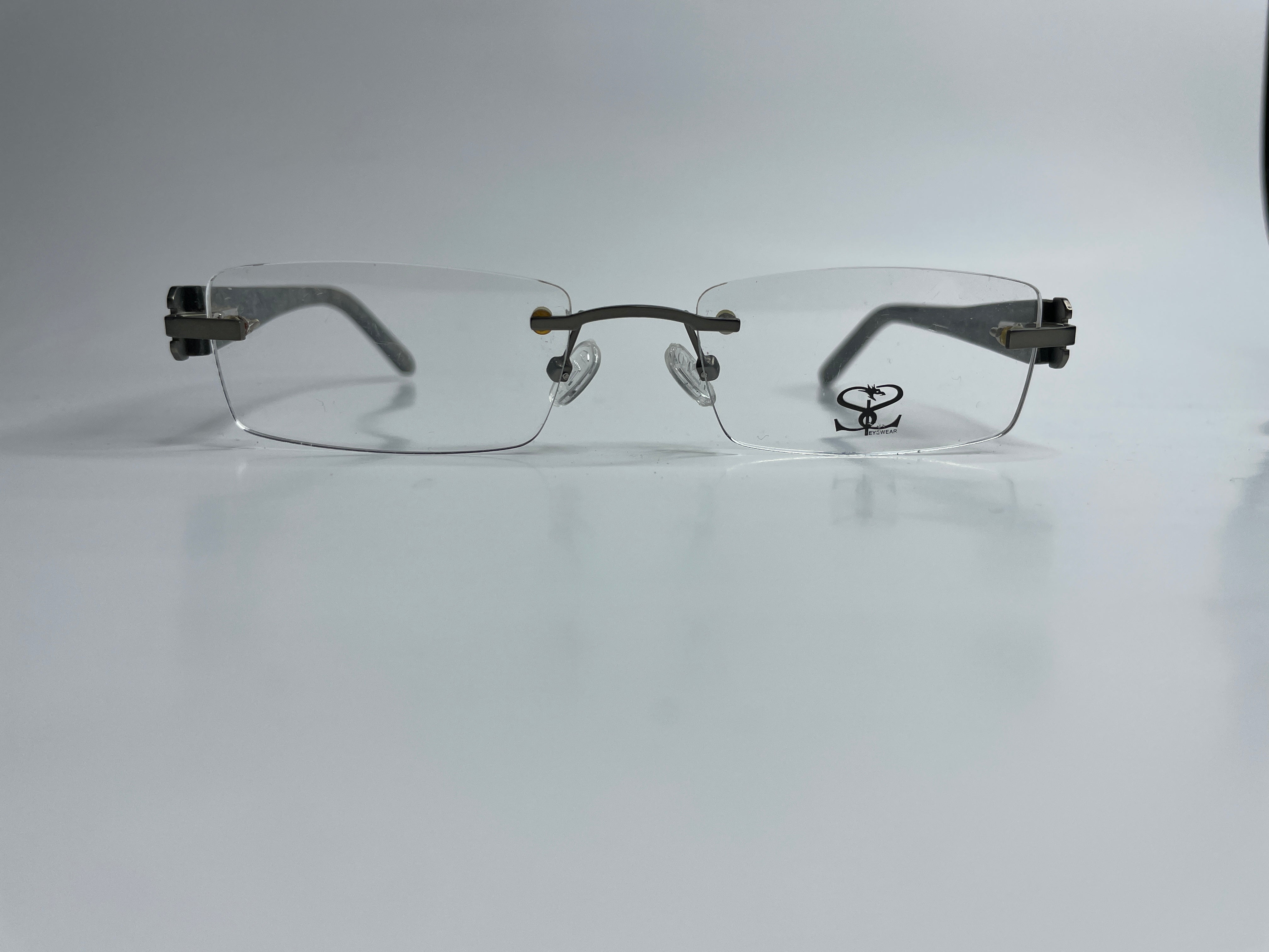 SLR M879 Bronze Designer Rimless Gray Fashion Metal Italy Eyeglasses