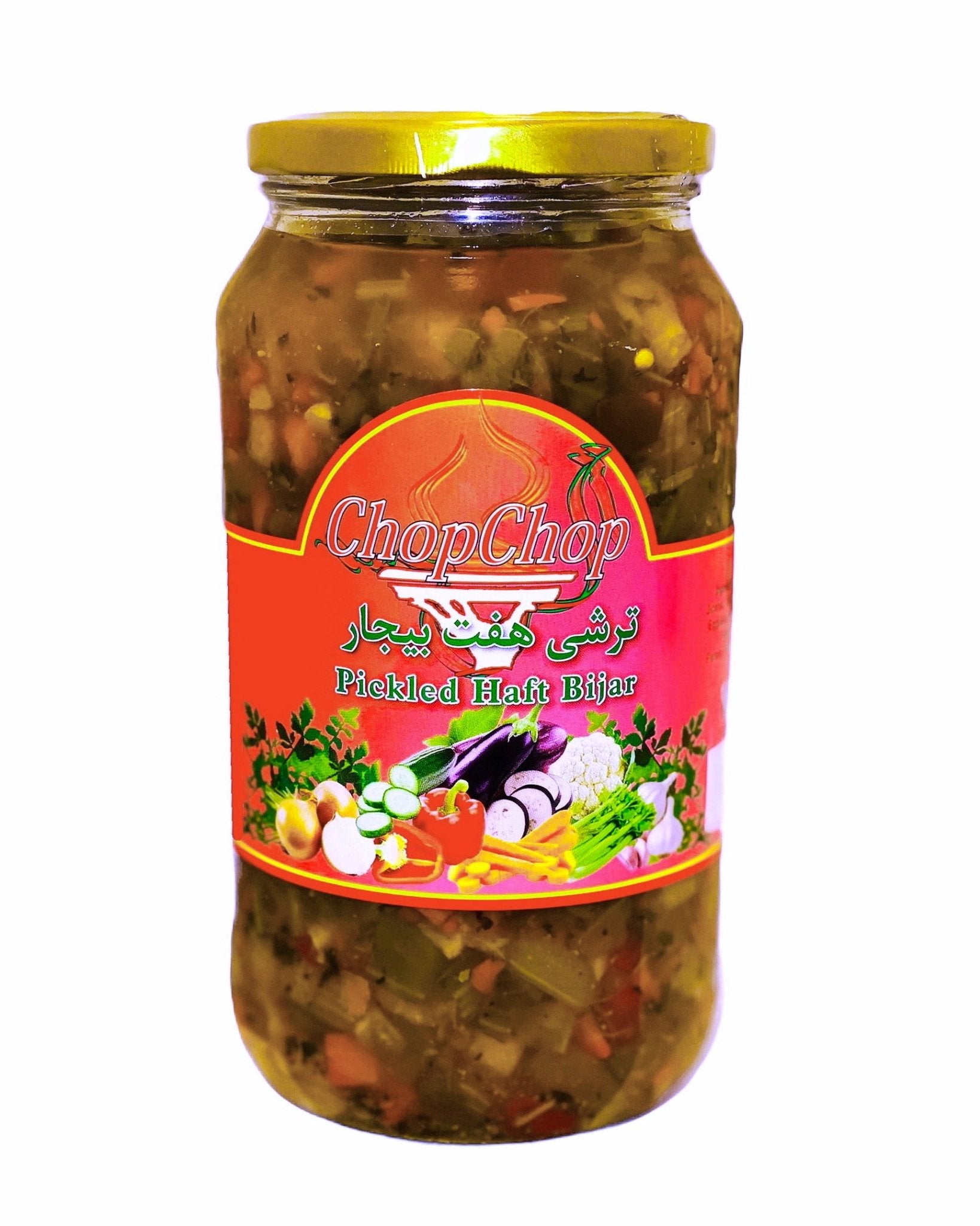 Mixed Marinated Vegetable Pickle - 32 Oz (Torshi Haft e Bijar, Turshi)
