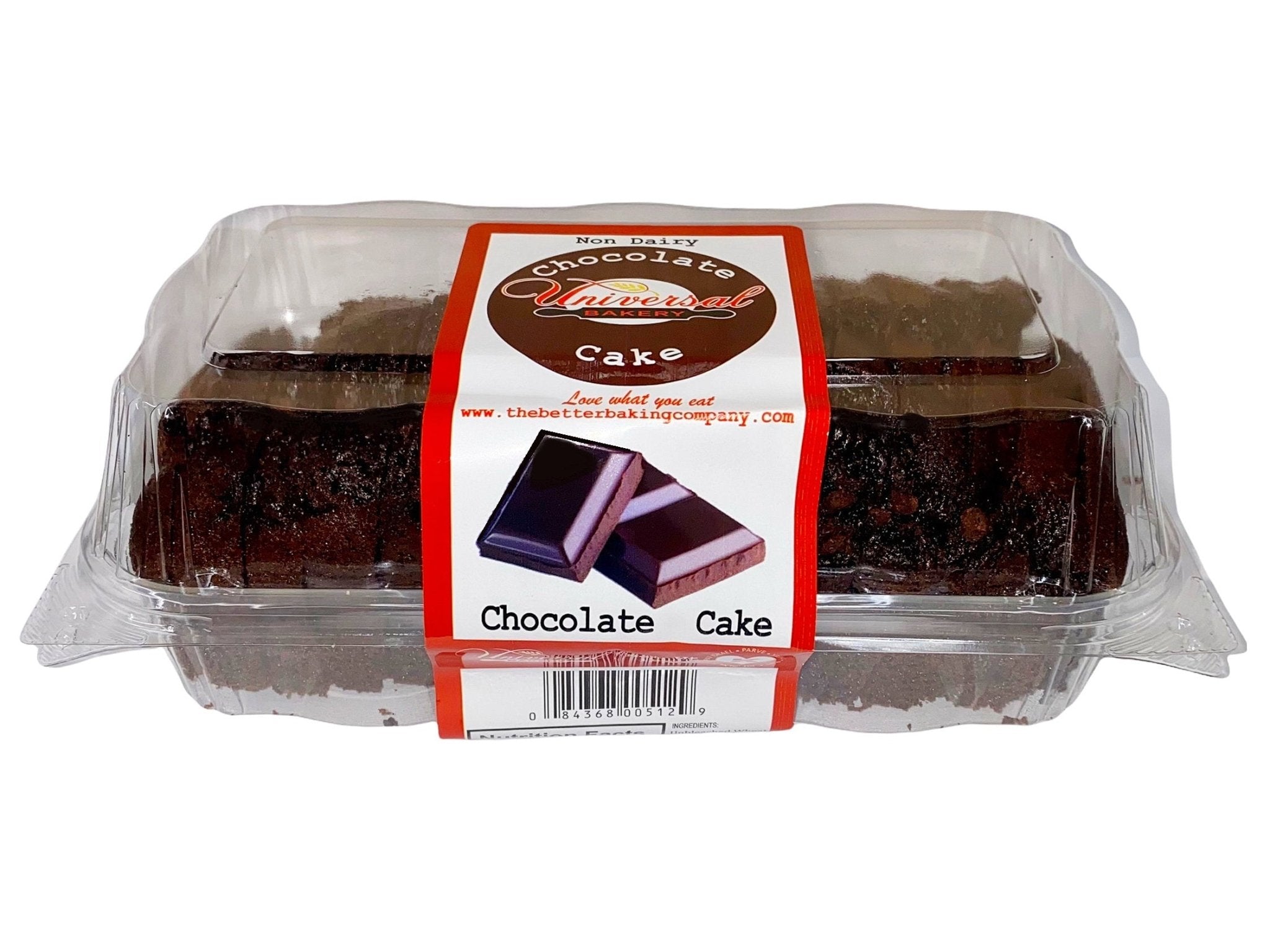 Non-Dairy Chocolate Sliced Cake - Non-Dairy (Cake E Shocolati)