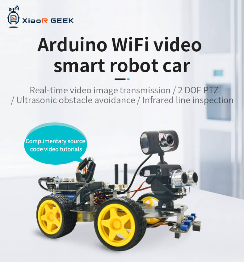 XiaoR GEEK Arduino UNO R3 Video Wireless RC Programmable Smart Robot Car