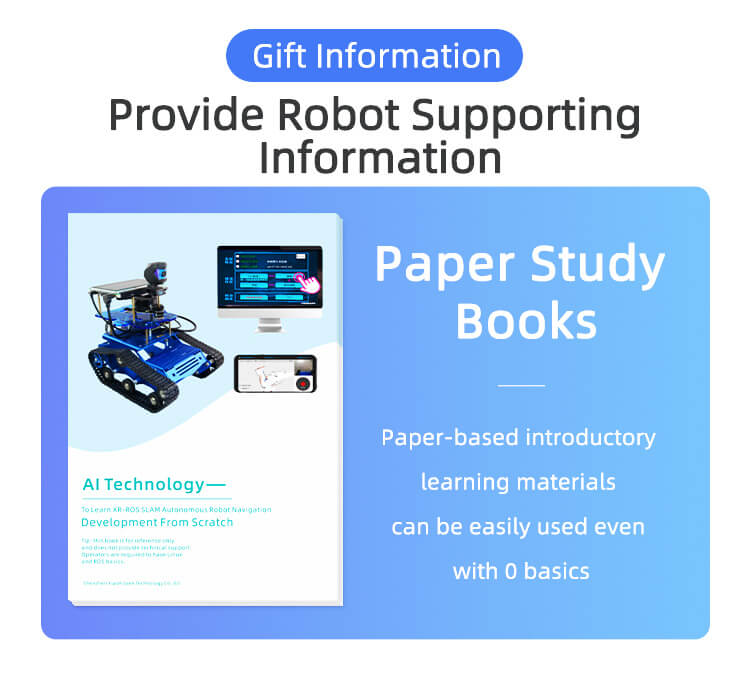 Información de regalo: proporcione información de soporte del robot