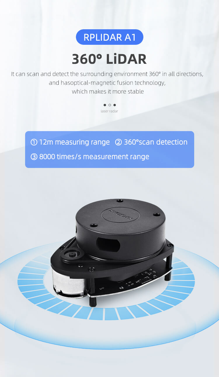 Lidar Rplidar A1 360° SLAM