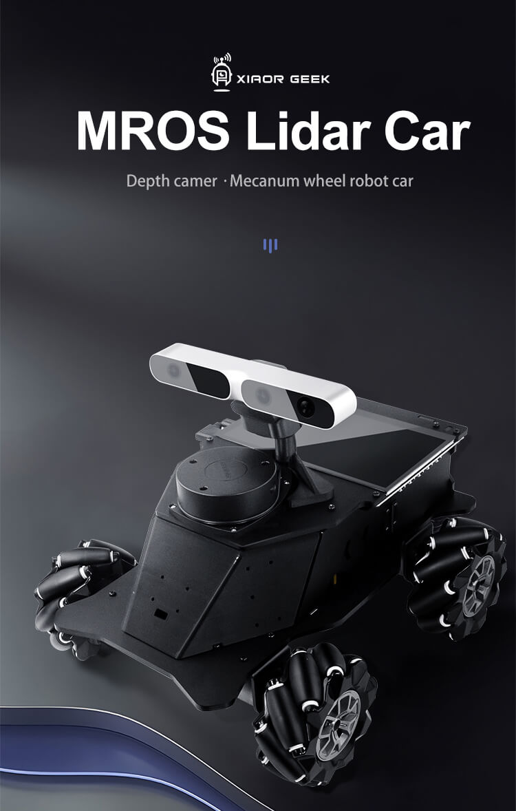 M ROS Lidar smart robot car with mecanum wheel