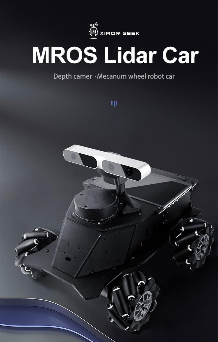 Programmable Depth Wheel XiaoR GEEK MROS Lidar depth camera smart mecanum wheel programmable ro