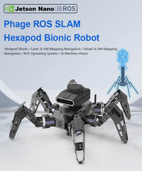 XiaoR GEEK Phage ROS SLAM Lidar Hexapod Smart Programmable Robot kits with Jestson Nano